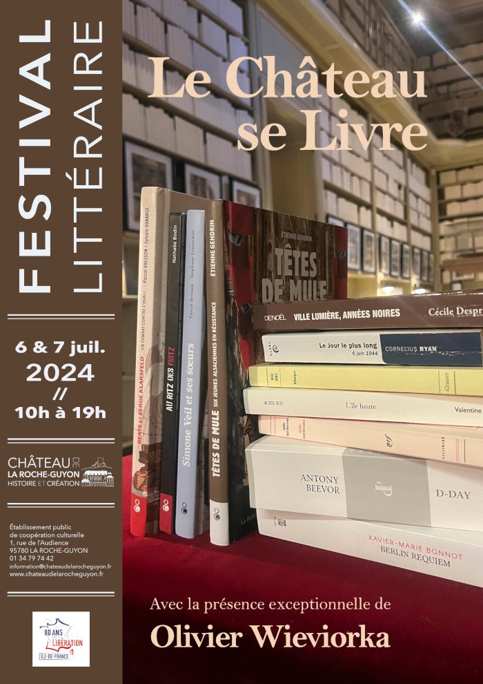 "Le château se livre", festival de littérature au Château de la Roche-Guyon les 6 et 7 juillet 2024
