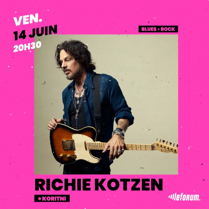 Richie Kotzen + Koritni en concert au Forum le 14/06/2024