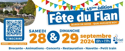 Les inscriptions à la Fête du flan sont ouvertes - Triel-sur-Seine 28 et 29 septembre 2024