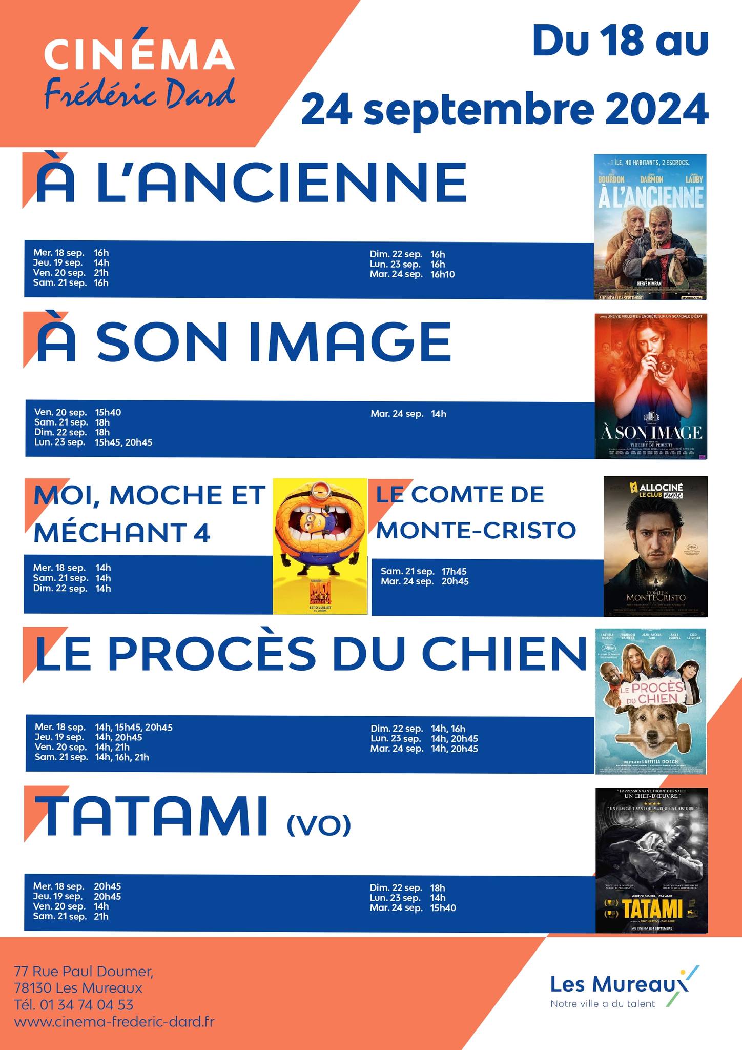 Ciné Freédéric Dard, prog du 5 au 11 janvier 2022