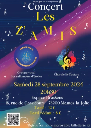 "Les z'amis" concert à l'Espace Brassens de Mantes-la-Jolie le 28/09/2024