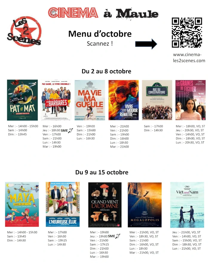 Ciné Les 2 scènes, prog du 5 au 11 janvier 2022