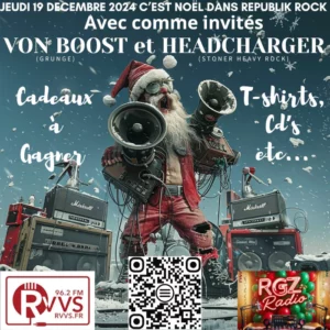 Republik rock fête Noël avec Von Boost et Headcharger le 19/12/2024