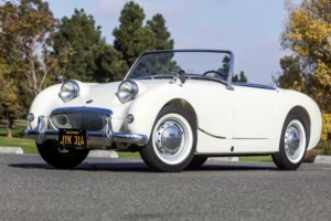 1960 Austin Healey "Bugeye" Sprite MK I dans Reportages VIP le 18/01/2025